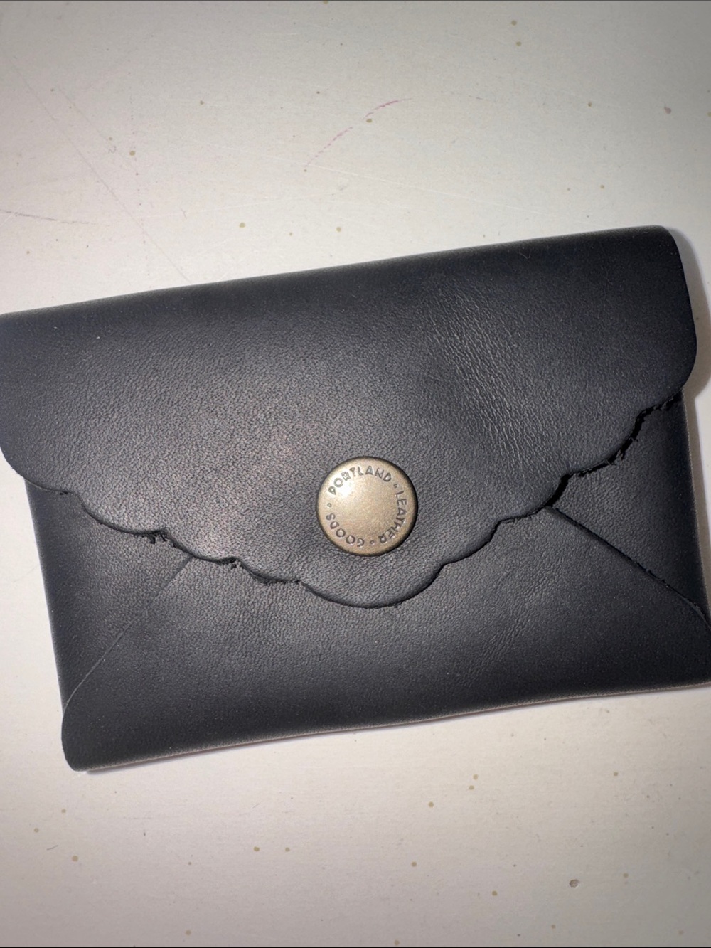 Portland Leather mini daisy change purse   with Snap Closure